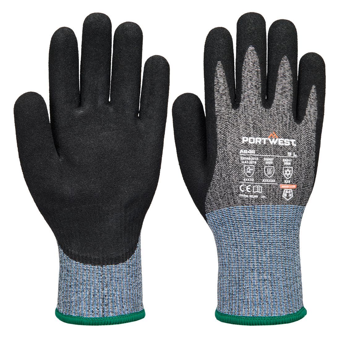 A646 - Vis-Tex Cut D13 Luva anti-corte de nitrilo de inverno